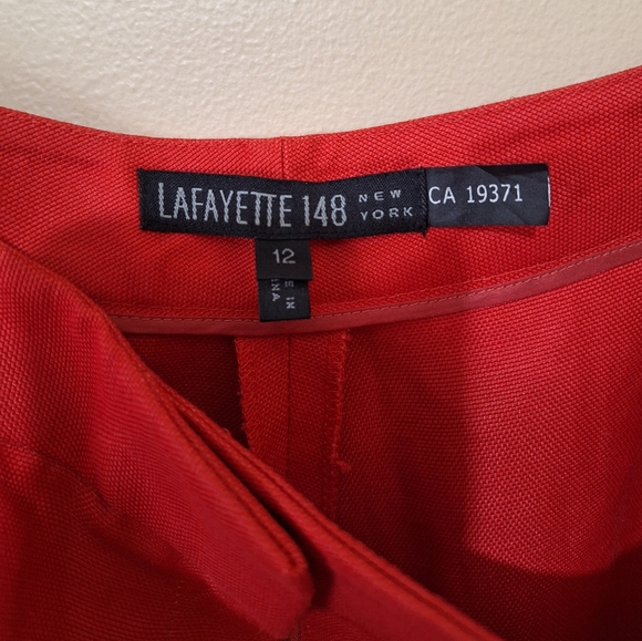 Lafayette 148 New York Linen Blend Pants - Picture 3 of 5